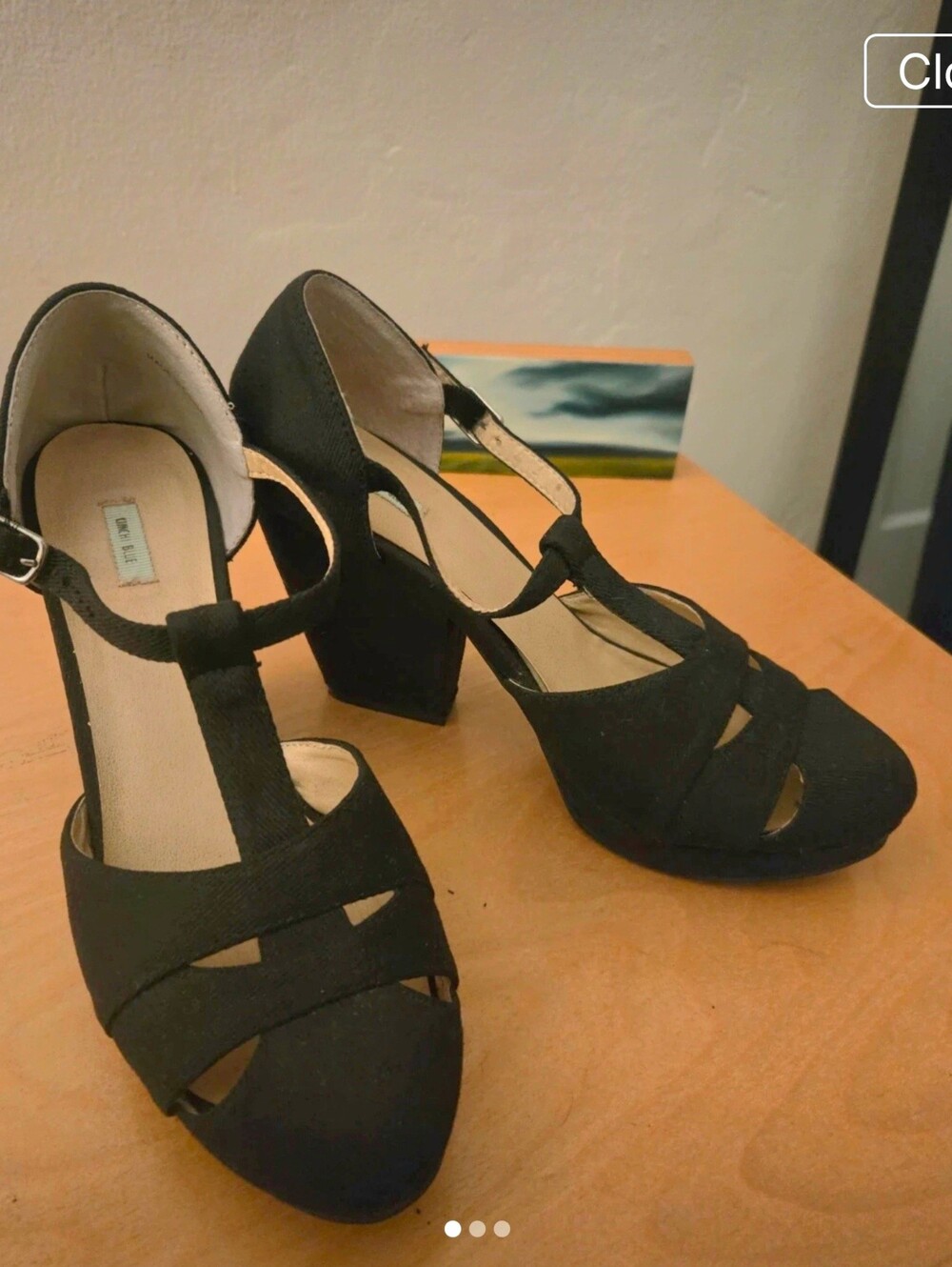 Kimchi Blue T-strap Platform Heels
